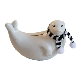 PLASTEP 存錢筒 海豹 40x165mm 鈦材質, 1個