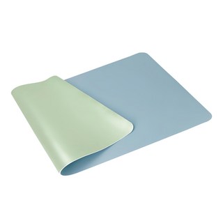 ABEL 力大牌 雙色PU皮質桌墊, 藍色/綠色