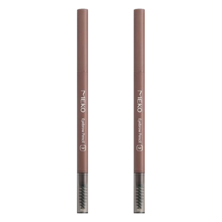 MEKO 完眉視角3D旋轉眉筆 Y-084 免削式筆芯, #03 橡棕, 2支