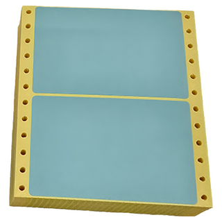 華麗牌 電腦列印標籤 單排 WL-5012B 藍色, 300張, 1盒