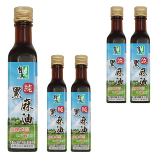 自然鄉 純黑麻油, 250ml, 台灣產, 5瓶
