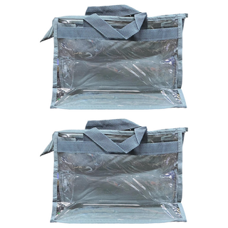包包防塵袋 透明PVC材質 防水防塵 輕易懸掛, 2個裝, 1組