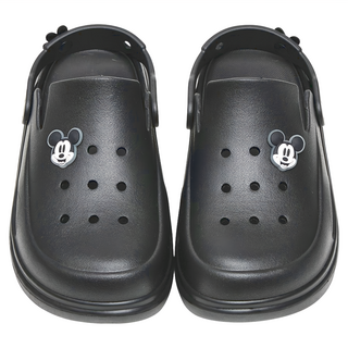 BORUI 柏睿鞋業 大人款 迪士尼造型飾片防水厚底洞洞鞋