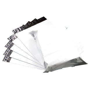 破壞袋 出貨物流自黏寄件袋 52號 外白內灰 100個, 1包