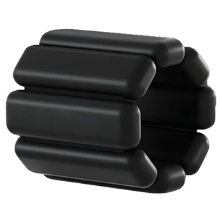 矽膠負重手環腳環, 黑色, 450g, 34 x 24 x 20mm
