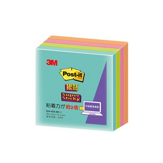 3M Post-it 利貼 狠黏便條紙, 654-4SS-MC-1, 360張, 1組