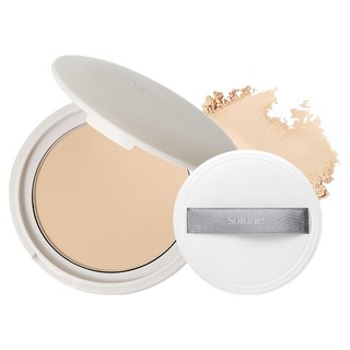 Solone 台灣公司貨 雪紗柔霧嫩粉餅 7.8g SPF50★★★★, 35 Nude 自然, 1個