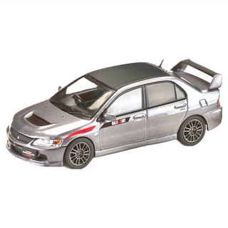 Hobby JAPAN 1/64 三菱 MITSUBISHI LANCER EVOLUTION 9 MR GSR JDM改裝版 附展示引擎 中紫雲母灰, 1個