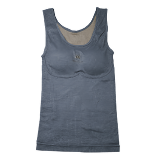 韓文圖標寬肩磨毛背心