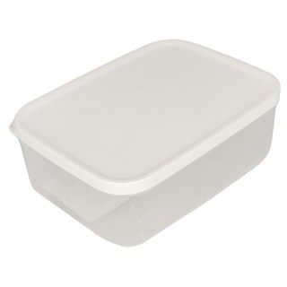 懶角落 冷凍收納盒2入套裝 2000ML PP+PE材質, 透明白, 1組