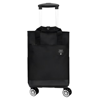 Well Life 悅生活 GoTrip微旅行 花漾清新拉桿行李包 18吋, B款黑, 1個