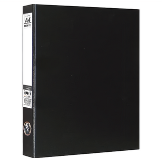 珠友文化 A4 D型檔案夾 3孔, 25mm孔徑, 36盎司硬紙板, 一體成型, 堅固耐用, 黑色, 1本