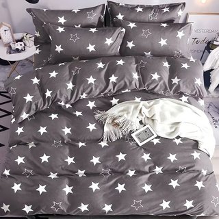 貝淇小舖 柔絲棉 四季磨毛布 單人床包枕套二件組