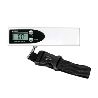 Kinyo 電子行李秤, 黑色, 1個