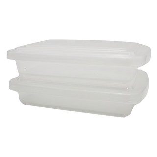 SANADA 可冷凍可微波保存盒 日本製, 2個, 1組, 透明