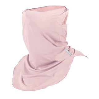 AREX SPORT輕量冰絲親膚運動防曬面罩護頸遮陽圍脖 可掛耳 AS-3487, 粉紅色, 1個