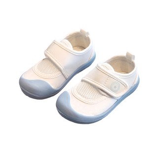 bebehome 小童網面透氣帆布小白鞋 PVC防滑鞋底 藍色, 170mm