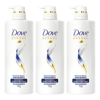 Dove 多芬 深層修護潤髮乳, 700g, 3瓶
