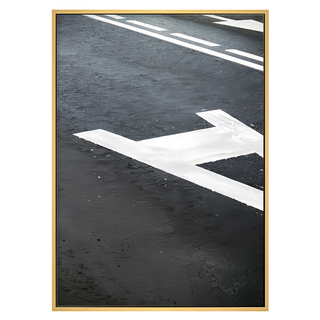 單純 Typography 印刷藝術畫框, 木色