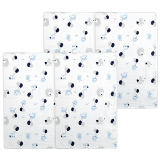 KU.KU Duckbill 酷咕鴨 紗布澡巾, 酷涼幻彩藍, 2個