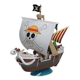 BANDAI 海賊王 航海王 G.S.C 偉大船艦收藏集 003 前進梅莉號 黃金梅莉號 彩色塑膠射出組裝模型, 1盒