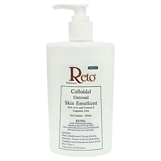 Reto 燕麥膠體皮膚滋潤劑 含蘆薈和維生素E 不含香精 不油膩, 250ml, 1瓶
