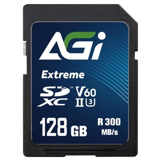 AGi 亞奇雷 Extreme SDXC UHS-II U3 V60 記憶卡 讀寫300/100 MBs SE238, 1個, 128GB