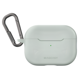 MagEasy Skin 耳機保護殼 幻影灰 親膚材質 防刮耐磨 附金屬扣環, Airpods Pro 2 / 1, 1個