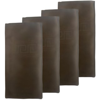 咖啡師亞麻廚房巾 棕色 4入, 4個