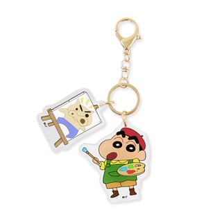 Shinchan 蠟筆小新 鑰匙圈 小畫家 壓克力吊飾, 1組