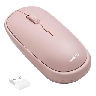 RASTO RM15 超靜音美型無線滑鼠, R-PCA015, 粉色