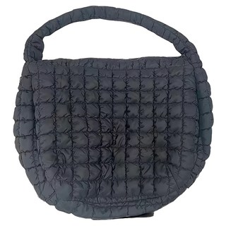 SCHÖN 大容量雲朵餃子包 手提包/側肩包 滌綸 尼龍 肩帶70cm, 70 x 47 x40cm, 黑色