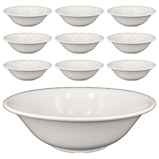 TATUNG 大同磁器 湯碗 9吋, P1294, 10個, 白色