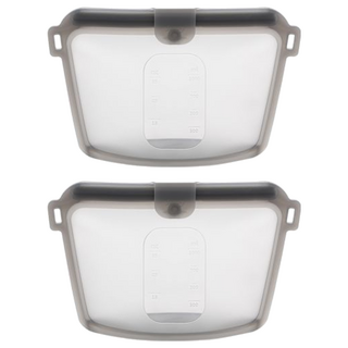 sillymann 100%鉑金矽膠密封袋 350ml, 小(S), 1入, 2個