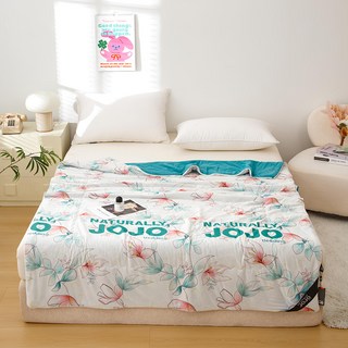 NATURALLY JOJO 石墨烯急凍超涼感冰冰被, 綠花妍