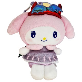 MY MELODY 美樂蒂 造型玩偶吊飾, 惡魔系列 美樂蒂 粉色 + 白色, 1個, 15cm