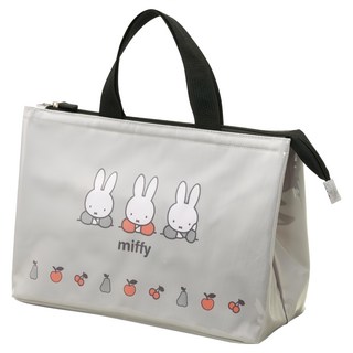 Skater 保溫保冷手提便當袋, Miffy 灰色, 1個