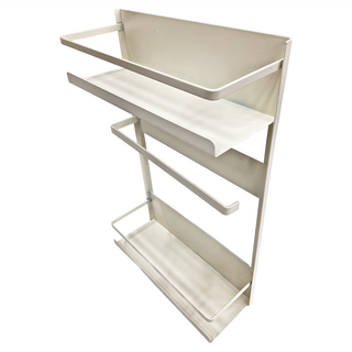 日式廚房磁吸式冰箱置物架, 31cm超大空間層距, 1314g, 白色, 1個