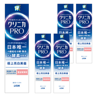 LION 獅王 固齒佳PRO酵素亮白牙膏 複合薄荷 高濃度氟素1450ppm配合, 95g, 5條