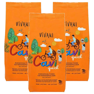 ViVANI Cavi Quick精選可可沖泡粉, 天然，純素, 400g, 1包, 3包