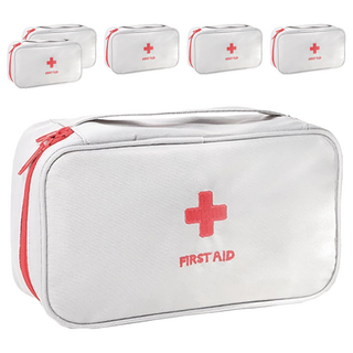 醫藥急救包 蘋果紅質感灰牛津布, 6個