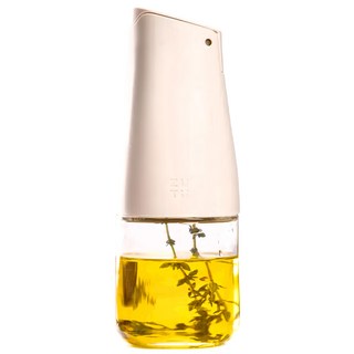 ZUUTii 迷你自動開蓋油醋瓶，玻璃材質，食品級矽膠和ABS，尺寸Ø5.8x15.3cm, 170ml, 1個