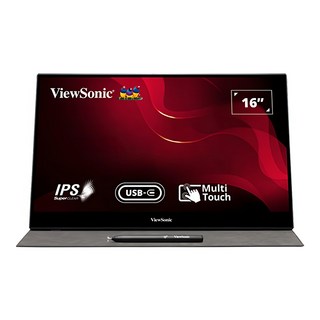 ViewSonic 可攜式螢幕 16吋 TD1655 IPS面板 USB-C 觸控螢幕, 1個