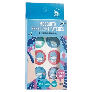 KU.KU Duckbill 酷咕鴨 尤加利高效驅蚊貼片 植物配方 不含DEET, 單色, 12入