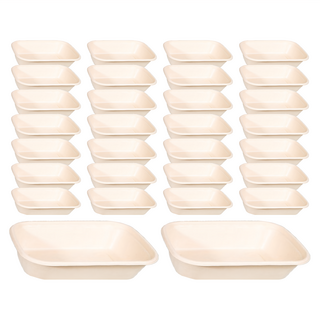 方單格植纖盒 49號 1000ml 植纖餐盒 外帶餐盒 一次性餐盒, 10組, 50入