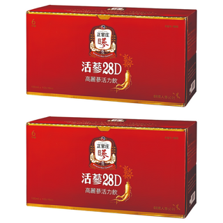 正官庄 活蔘28D 高麗蔘活力飲禮盒, 10瓶, 100ml, 2盒