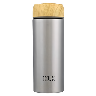 IKUK 艾可 台灣公司貨 保溫瓷芯杯, 冰晶銀, 500ml, 1個