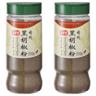 真好家 精純黑胡椒粉 210g, 2瓶