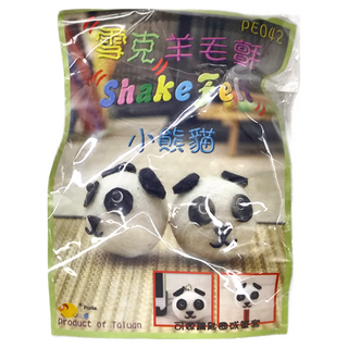 雪克 小熊貓 羊毛氈套件包, 1組