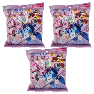 吉樂兒 波力 益生菌果凍, 葡萄風味, 260g, 3袋